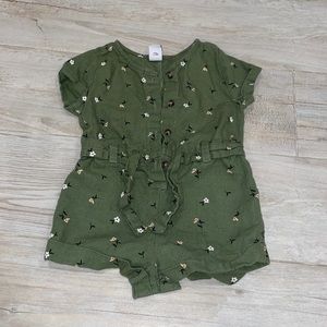 Old Navy linen floral romper